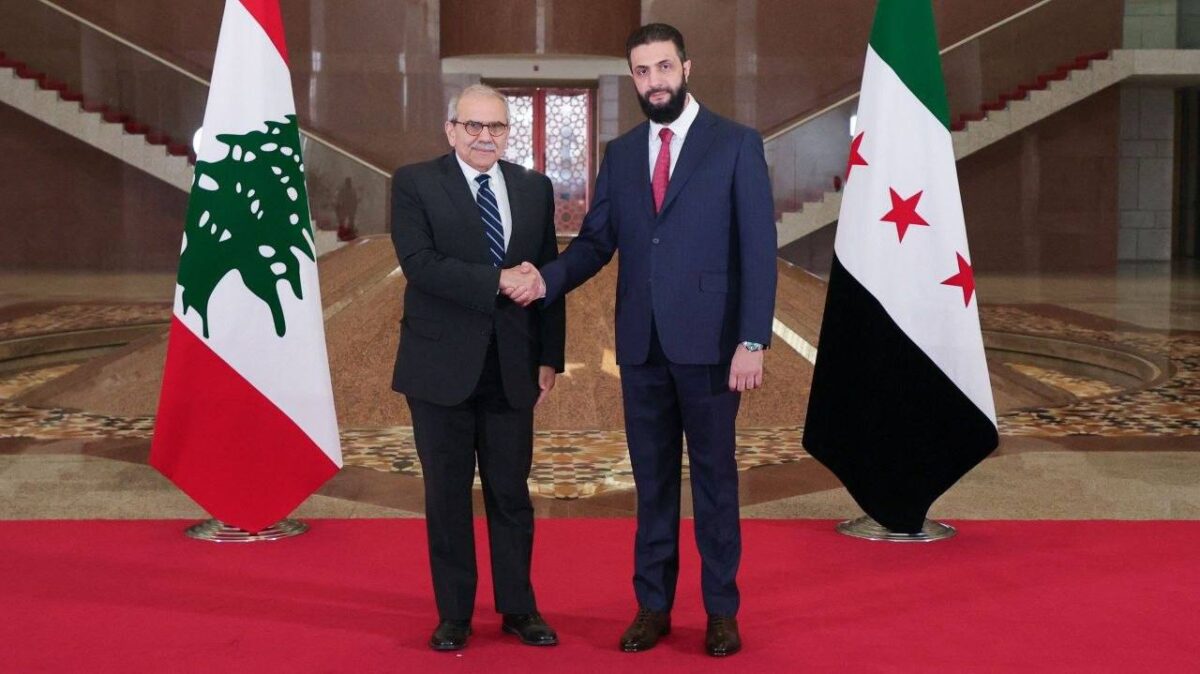 لقاء الرئيس أحمد الشرع مع رئيس الوزراء اللبناني نواف سلام – مباحثات ثنائية ونتائج إيجابية
