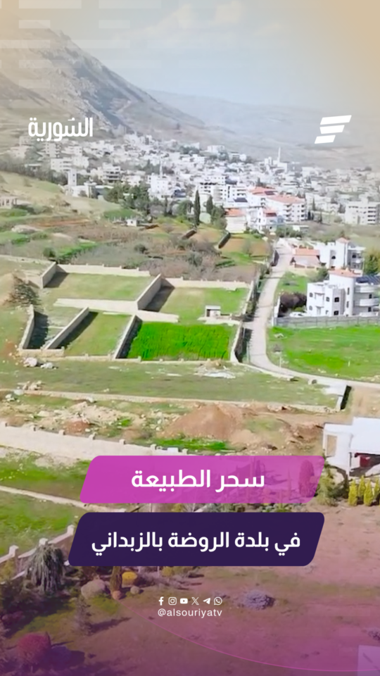 سحر الطبيعة في بلدة الروضة بالزبداني
