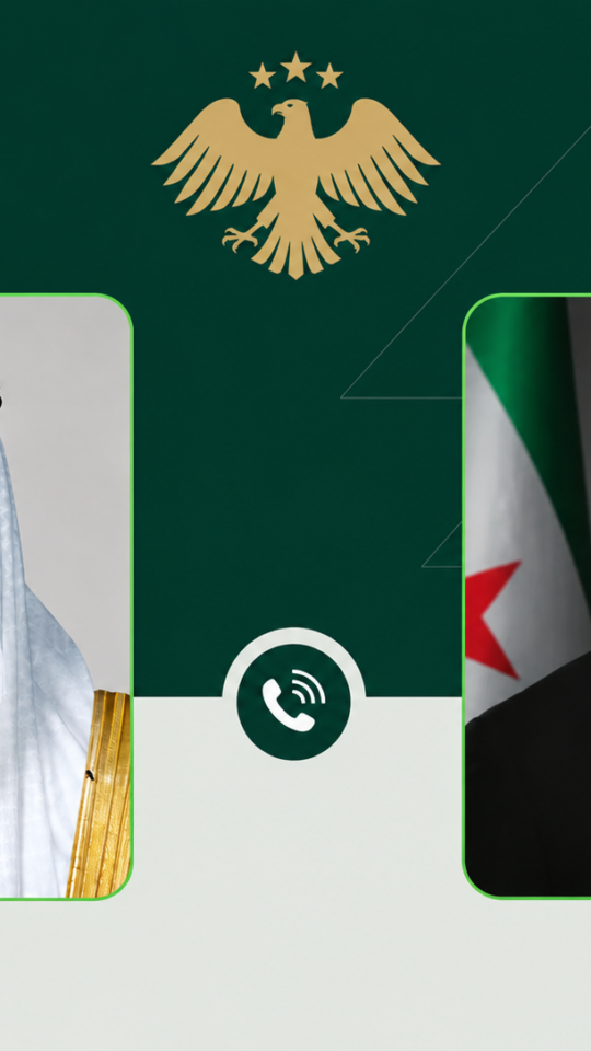الرئيس الشرع يبحث هاتفياً مع رئيس دولة الإمارات تعزيز العلاقات والتعاون بين البلدين