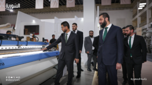 الرئيس أحمد الشرع يتجول بأقسام معرض "ناس تكس "2026
