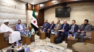 وزير الزراعة المهندس باسل السويدان يستقبل وزير الزراعة السوداني الدكتور عصمت قرشي عبد الله