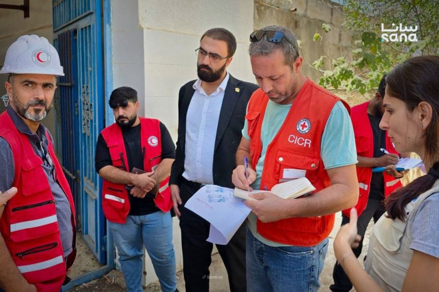 بدء تأهيل آبار ومحطة مياه الثعلة في ريف السويداء