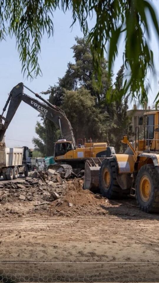 صورة تعبيرية لأعمال تأهيل الطرق والجسور في محافظة دير الزور ضمن مشروع نبض الدير